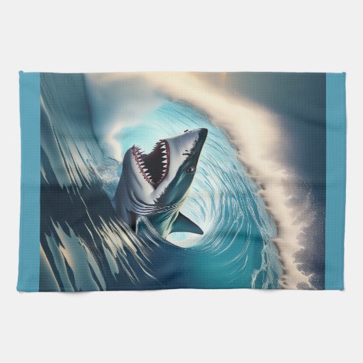 Linge De Cuisine Bump et Bite de requin (Horizontal)