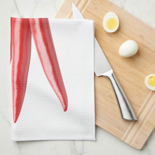Linge De Cuisine Bunch de piments (Quart Plié)