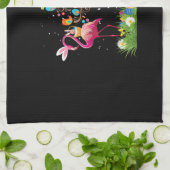 Linge De Cuisine Bunny Flamingo Easter | Cute Flamingo Lovers (Plié)