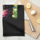 Linge De Cuisine Bunny Flamingo Easter | Cute Flamingo Lovers (Quart Plié)