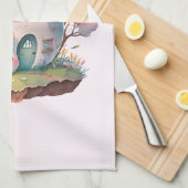 Linge De Cuisine Bunny Pink Pastel & Oeuf House Cute (Quart Plié)