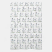 Linge De Cuisine Bunny Rabbit Easter Dish Towels (Vertical)