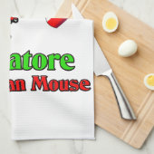 Linge De Cuisine Buon Natale Salvatore la souris italienne (Quart Plié)