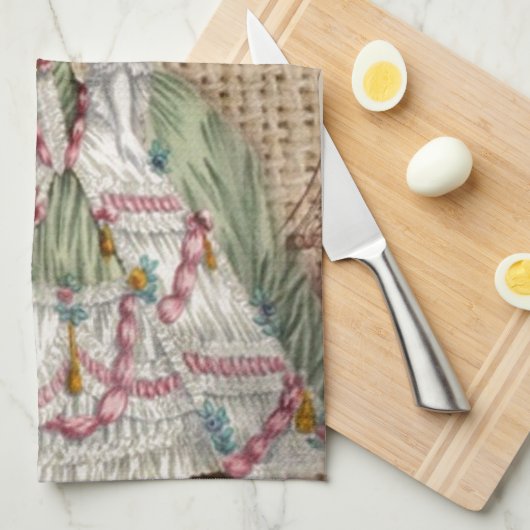 Linge De Cuisine burap baroque à la campagne Marie Antoinette (Quart Plié)