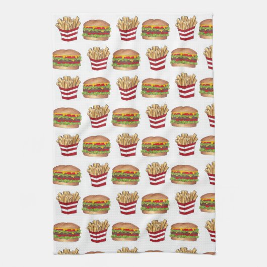 Linge De Cuisine Burger d'appariement de restauration rapide classi (Vertical)