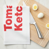 Linge De Cuisine Burger & Fries & Tomato Ketchup. (Quart Plié)