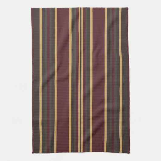 Linge De Cuisine Burgundy Gold (Vertical)