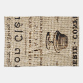 Linge De Cuisine burlap scripts shabby chic country cake (Horizontal)