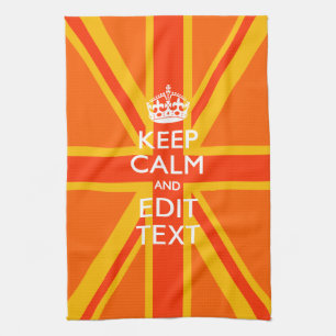 Linge De Cuisine Butin britannique orange de drapeau d'Union Jack
