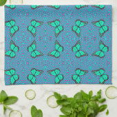 LINGE DE CUISINE BUTTERFLY BLEU (Plié)