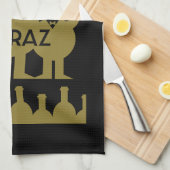Linge De Cuisine Buveurs de vin de Shiraz (Quart Plié)