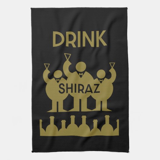 Linge De Cuisine Buveurs de vin de Shiraz (Vertical)