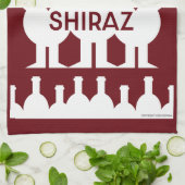 Linge De Cuisine Buveurs de vin de Shiraz (Plié)