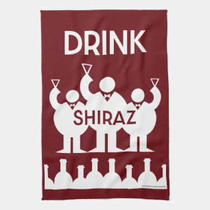 Linge De Cuisine Buveurs de vin de Shiraz