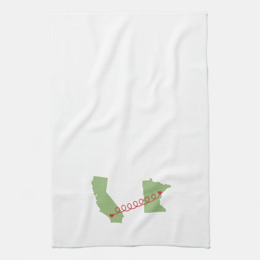 Linge De Cuisine CA aux coeurs de ~ de manganèse a relié la (Vertical)