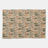 Linge De Cuisine Cabincore Animaux forestiers (Horizontal)