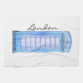 Linge De Cuisine - Cabine de téléphone britannique - thé-serviette (Horizontal)
