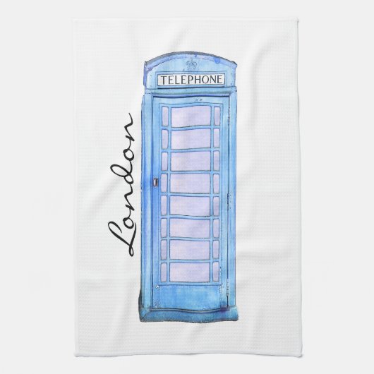 Linge De Cuisine - Cabine de téléphone britannique - thé-serviette (Vertical)