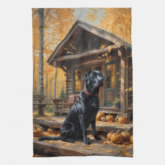 Linge De Cuisine Cabine du journal de l'extracteur Black Labrador A (Vertical)