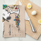 Linge De Cuisine cacahuètes | Décorations Spike pour Noël (Quart Plié)