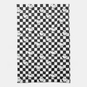 Linge De Cuisine cacahuètes | Drapeau À damiers Snoopy (Vertical)