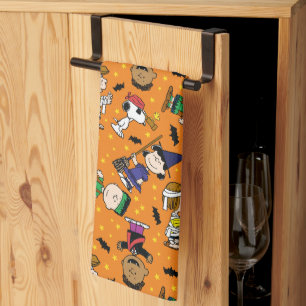 Linge De Cuisine cacahuètes Happy Halloween Motif