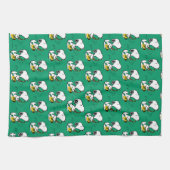 Linge De Cuisine cacahuètes | Lecteur Snoopy Saxophone (Horizontal)