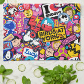 Linge De Cuisine cacahuètes | Motif de patchs Mixtape (Plié)