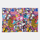 Linge De Cuisine cacahuètes | Motif de patchs Mixtape (Horizontal)