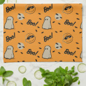 Linge De Cuisine cacahuètes | Motif d'Halloween de l'équipage Éffra (Plié)