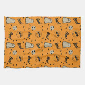 Linge De Cuisine cacahuètes | Motif d'Halloween de l'équipage Éffra (Horizontal)