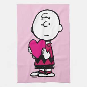 Linge De Cuisine cacahuètes   Saint Valentin   Heart Charlie Brown