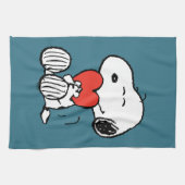 Linge De Cuisine cacahuètes | Saint Valentin | Snoopy Heart Hug (Horizontal)