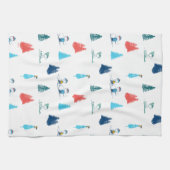 Linge De Cuisine cacahuètes | Ski d'hiver Motif des pistes (Horizontal)