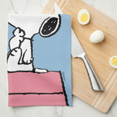 Linge De Cuisine cacahuètes | Snoopy à la machine à écrire (Quart Plié)