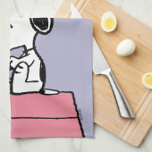 Linge De Cuisine cacahuètes | Snoopy à la machine à écrire (Quart Plié)