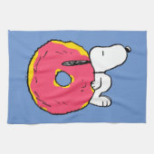 Linge De Cuisine cacahuètes | Snoopy Donut rose (Horizontal)
