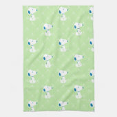 Linge De Cuisine cacahuètes | Snoopy Green Deco Dreams Motif (Vertical)