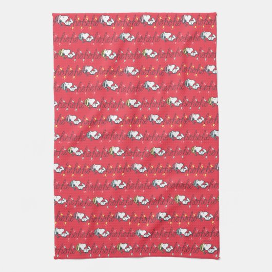 Linge De Cuisine cacahuètes | Snoopy Holiday Ho Ho Ho Holiday Motif (Vertical)