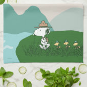 Linge De Cuisine cacahuètes | Snoopy Leader du Pack (Plié)