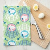 Linge De Cuisine cacahuètes | Snoopy Mint Green Deco Dreams Motif (Quart Plié)