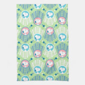 Linge De Cuisine cacahuètes | Snoopy Mint Green Deco Dreams Motif (Vertical)