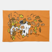 Linge De Cuisine cacahuètes | Snoopy Pile de Feuilles (Horizontal)