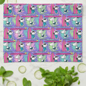 Linge De Cuisine cacahuètes | Snoopy Purple Surf Motif (Plié)