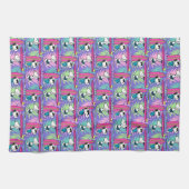 Linge De Cuisine cacahuètes | Snoopy Purple Surf Motif (Horizontal)