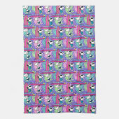 Linge De Cuisine cacahuètes | Snoopy Purple Surf Motif (Vertical)