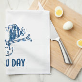 Linge De Cuisine cacahuètes | Snoopy Ski Trip (Quart Plié)