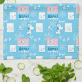 Linge De Cuisine cacahuètes | Snoopy Snow Day Motif (Plié)