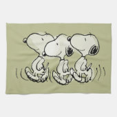 Linge De Cuisine cacahuètes | Snoopy Walking Tall (Horizontal)