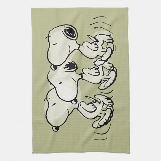 Linge De Cuisine cacahuètes | Snoopy Walking Tall (Vertical)